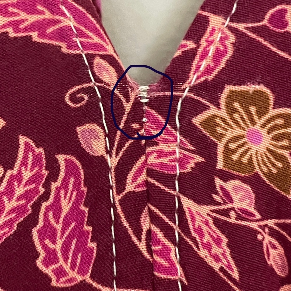 ANTHROPOLOGIE AAKAA Floral V-Neck Kimono Babydoll Mini Dress Pink Red Boho, M - Picture 17 of 17